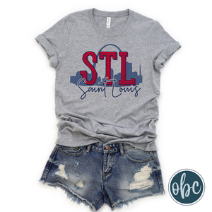 STL St. Louis Skyline Graphic Tee