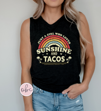 Load image into Gallery viewer, Sunshine and Tacos Graphic Tee