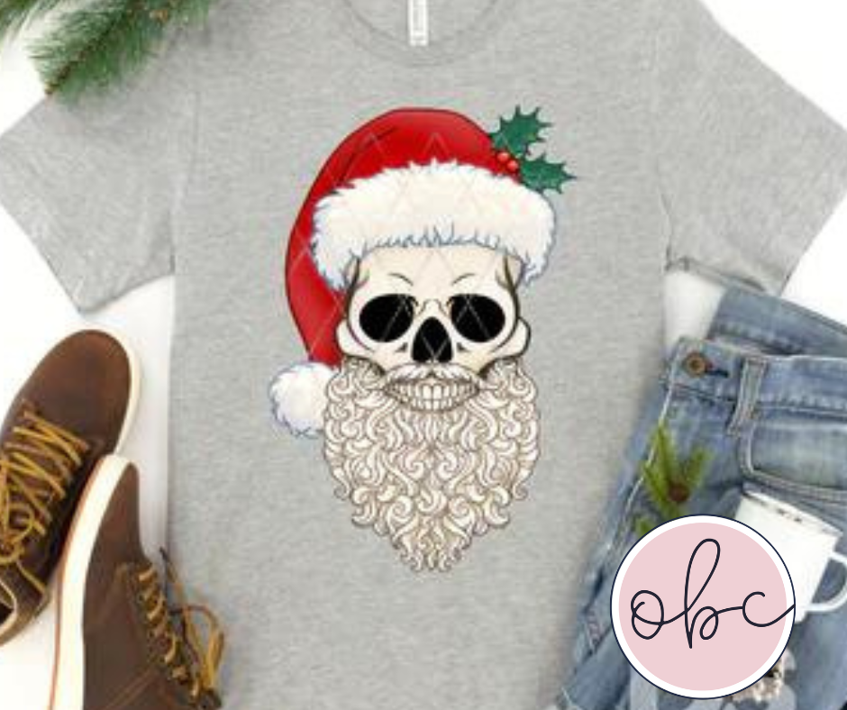 Santa Skull Graphic Tee